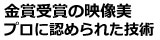 金賞受賞の映像美