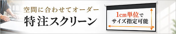 空間に合わせてオーダー 特注スクリーン
