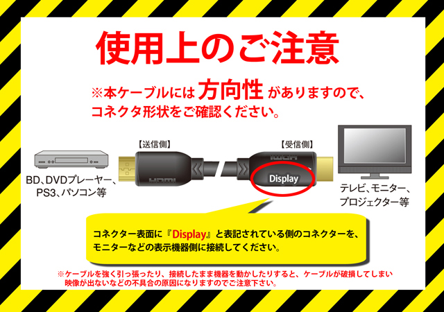 長尺HDMIケーブル SLDシリーズ  プロジェクタースクリーン専門店 