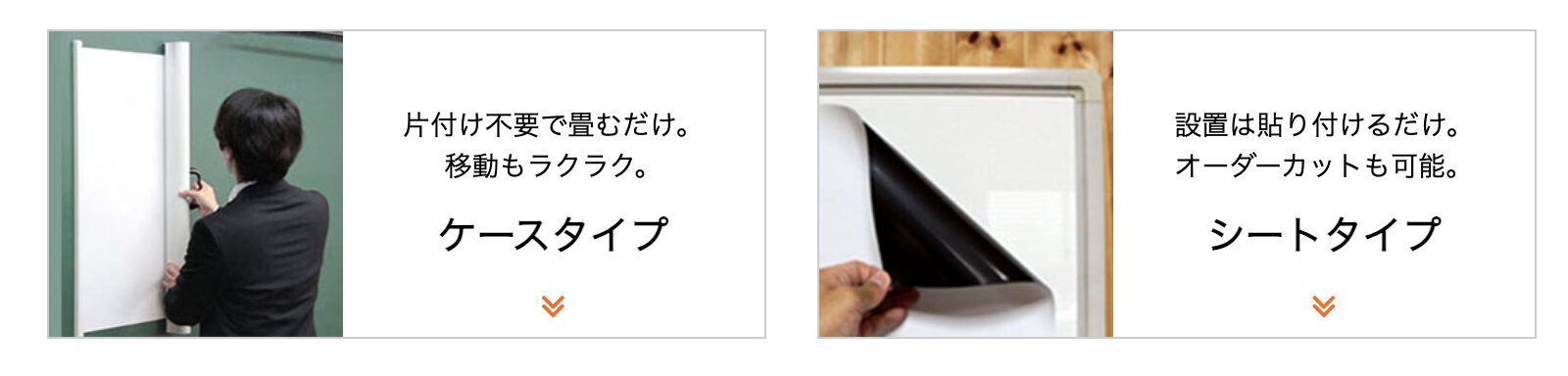 ケースとシート