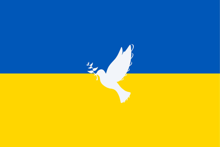 ウクライナ平和鳩